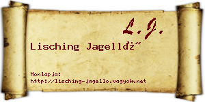 Lisching Jagelló névjegykártya